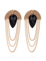 Goldene Ohrstecker Vintage Jeweled Ägyptische Stil Luxuriöse Legierung Ball Statement Ohrstifte