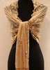 Goldene Quasten Satin Polyester Hochzeit Braut Schal