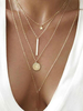 Goldkette Halskette Star Layered Anhänger Halskette Damen Schmuck