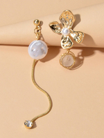 Goldohrringe Asymmetrischer Damenschmuck