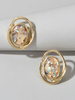 Goldohrringe aushöhlen Frauenschmuck