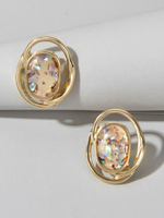 Goldohrringe aushöhlen Frauenschmuck