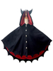 Gothic Lolita Cape Schwarze Ösen Winter Lolita Outwears