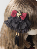 Gothic Lolita Haarnadel Spitze Rüschen Schleife Lolita Haarschmuck