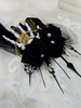 Gothic Lolita Headwear Black Skeleton Hand Knochen Ketten Lace Lolita Haarschmuck