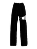Gothic Lolita Hose Black Nieten Metallic Straight Long Lolita Hose