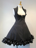 Gothic Lolita JSK Dress Lace Up Schwarz Lolita Jumper Röcke