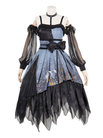 Gothic Lolita JSK Kleid Rot Forest Bögen Lolita Pullover Röcke Outfit