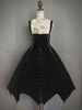 Gothic Lolita JSK Kleid Schwarz Schnür Lolita Pullover Rock