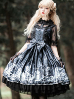 Gothic Lolita JSK Kleid Soul Summoner Lolita Pullover Röcke
