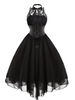 Gothic Lolita JSK Kleid Spitze Chiffon Rüschen Lolita Jumper Röcke