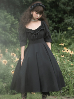 Gothic Lolita Kleid OP Carol Manor Halbarm Einteiliges Lolita Kleid