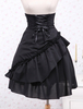 Gothic Lolita Kleid SK schwarz Rüschen Lolita Rock High-Waist Lace