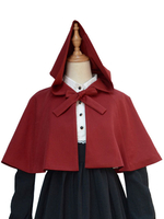 Gothic Lolita Kleidung Bogen kurzen Little Red Riding Hood Lolita Kapuzen Mantel