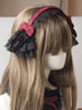 Gothic Lolita Kopfschmuck Spitze Bow Two Tone Lolita Haarschmuck