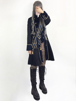 Gothic Lolita Mäntel Black Infanta Trenchcoats Lace Zweifarbiger Mantel Lolita Outwears