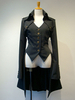 Gothic Lolita Mäntel Dunkelroter Schnürmantel aus Baumwollmischung Lolita Outwears
