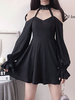 Gothic Lolita OP Kleid Langarm Lolita Layered One Piece Kleid