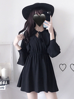 Gothic Lolita OP Kleid Langarm Lolita One Piece Kleid