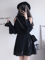 Gothic Lolita OP Kleid Langarm Lolita One Piece Kleid