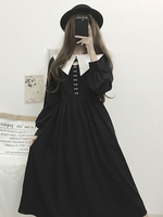 Gothic Lolita OP Kleid Langarm Lolita One Piece Kleid