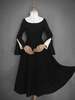 Gothic Lolita OP Kleid Nonne Schwester Flament Langarm Lolita Einteiliges Kleid