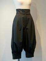 Gothic Lolita Pant Grommets Schwarz geerntete Lolita Hosen