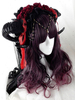 Gothic Lolita Perücken lange lockige Aubergine Lolita Perücken