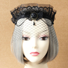 Gothic Lolita Schmuck Spitze Juwel Metallkette Schwarz Lolita Kopfschmuck