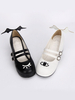 Gothic Lolita Schuhe Double Strap böse Flügel Mary Jane Schuhe