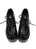 Gothic Lolita Schuhe Niet Lace Up Plattform Schwarz Lolita Schuhe