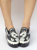 Gothic Lolita Schuhe Plateau Artwork Muster Lolita Pumps