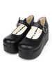 Gothic Lolita Schuhe Schwarze Plattform Mary Jane Lolita Schuhe Mit Katzenohr