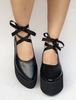 Gothic Lolita Schuhe Spitzen Zehen Kreuz Gurt Plattformen für Lolita