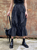 Gothic Lolita SK Black Polyester Daily Casual Lange Lolita Röcke