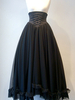 Gothic Lolita SK Schnürröcke von Lolita in Schwarz