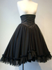 Gothic Lolita SK Schwarz Schnürröcke von Lolita