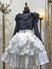 Gothic Lolita SK White Lace Up Rüschen Lolita Röcke