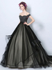 Gothic Loyal Brautkleider Prinzessin Silhouette Ärmellos Gefaltetes Tüll Gericht Zug Brautkleid