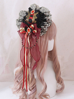 Gothic-Zylinder-Spitze-Bogen Fascinator Haarspange Vintage-Zubehör