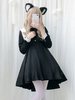 Gotisch Lolita OP Kleid 2020 Falten Zwei Tein Bow Schwarz Lolita Ein Stück Kleid