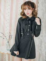 Gotische Lolita Bluse Langarm Harajuku Lolita Top