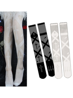 Gotische Lolita-Strumpfdornkreuz-Rayon Lolita-Kniestrümpfe