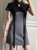 Gotisches Lolita-Kleid Qipao Zweifarbiges Kurzarm-Lolita-Kleid im chinesischen Stil