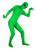 Grüner Zentai-Anzug Lycra Spandex-Polyesterfaser-Lycra-Spandex-Overall