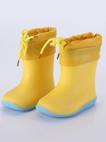 GummistiefelRound Toe Rutschfeste Farbblock Runde Kappe Kinder Schuhe