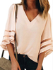 Half Sleeves Tees Schwarzes Polyester Jewel Neck T-Shirt für Frauen