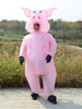 Halloween Adult Inflatable Pig Pink Kostüm