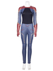 Halloween Captain Marvel 2020 Film Carol Danvers Marvel-Comic Karneval Cosplay Nur Zentai Zentai Ohne Weste Halloween Karneval Kostüm Faschingskostüme