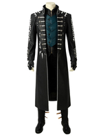 Halloween Cosplay Kostüm Devil May Cry 5 Vergil Kunstleder Cosplay Kostüm Faschingskostüme